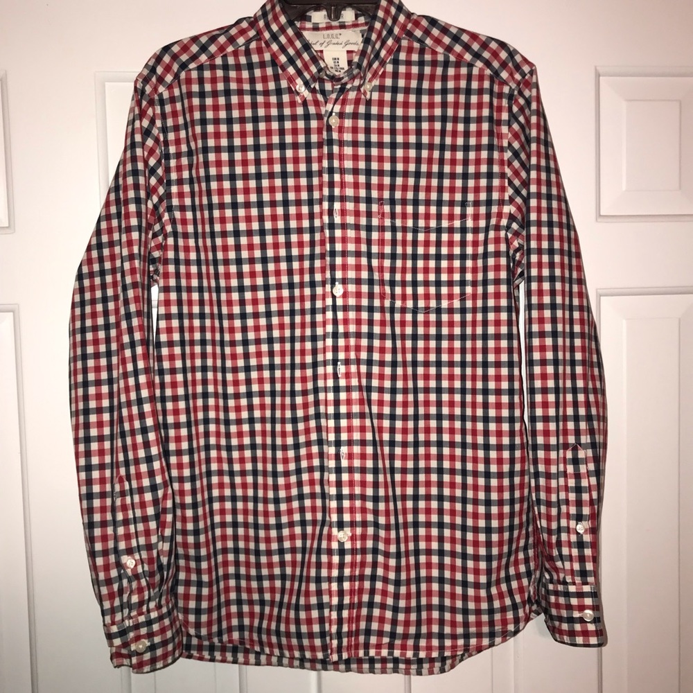 Men’s (M) H&M checkered button down